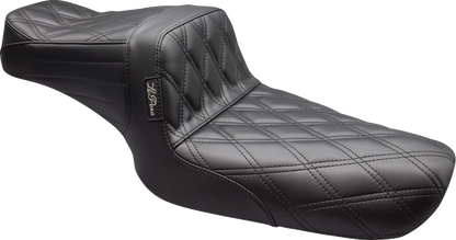 Le Pera Tailwhip Double Diamond Stitch Seat for 1982-2003 Harley Sportster