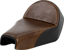 Saddlemen Lariat Brown Distressed Leather Solo Seat 2004-2022 Harley Davidson