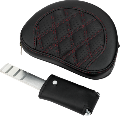 Saddlemen Roadsofa Burgandy Lattice Extended Gel Seat for 2008-24 Harley Touring