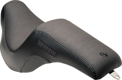 Slyfox Lowrider Smooth Carbon Fiber Seat fits 2018-2025 Harley Softail FXLR FLSB