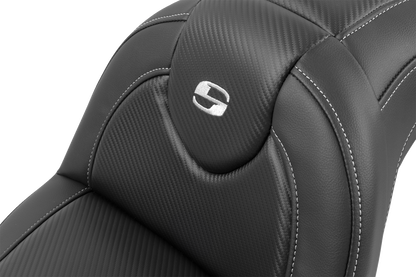 Saddlemen Roadsofa Carbon Fiber Seat & Backrest 2018-23 Harley Softail Breakout