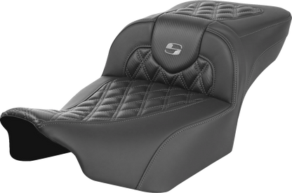 Saddlemen Roadsofa Dark Gray Lattice Carbon Extended Seat 2023-26 Harley Touring