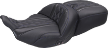 Mustang Super Tour Blue Diamond Heated Seat for 2023-26 Harley Street Road Glide