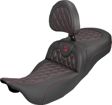 Saddlemen Roadsofa Red Lattice Extended Seat & Backrest 2008-2025 Harley Touring