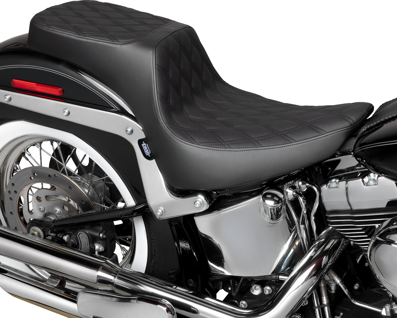 Drag Specialties Predator Diamond Seat for 2000-2017 Harley Softail FLST FXST