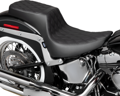 Drag Specialties Predator Diamond Seat for 2000-2017 Harley Softail FLST FXST