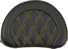 Saddlemen Contour Gold Lattice Sissy Bar Passenger Backrest Pad for Harley