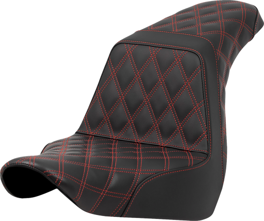 Saddlemen Step Up Red Full Lattice Seat for 2018-23 Harley Low Rider Sport Glide