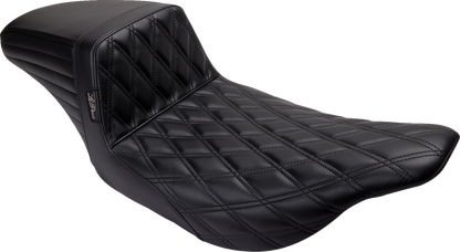 Le Pera Kickflip Double Diamond Seat fits 1997-2007 Harley Electra Road Glide