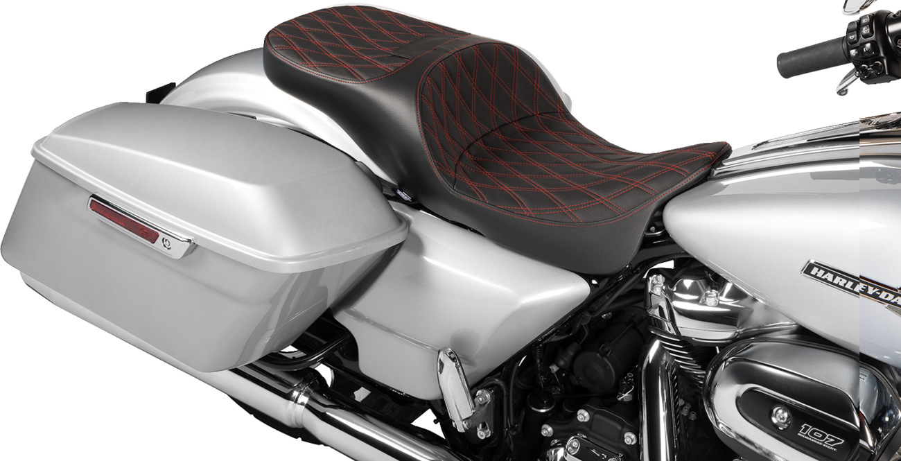 Drag Specialties Extended Reach Freedom Seat for 2009-2024 Harley Touring