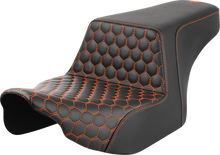 Saddlemen Step Up Orange Honeycomb Gelcore Seat fits 2023-2026 Harley Touring