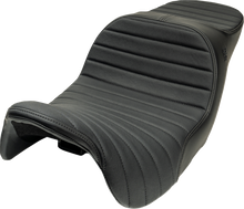 Slyfox Chariot Black Classic Stitch Seat fits 2009-2025 Harley Touring FLH FLT