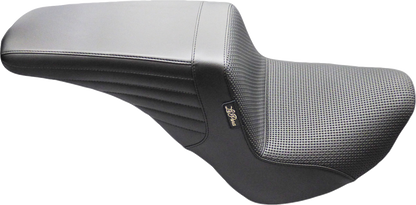 Le Pera Kickflip Upfront Basketweave Seat for 2018-2026 Harley Softail FXBB FXST
