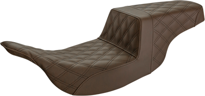 Saddlemen Step Up Brown Seat fits 1997-2007 Harley Touring Models FLHT FLHTP