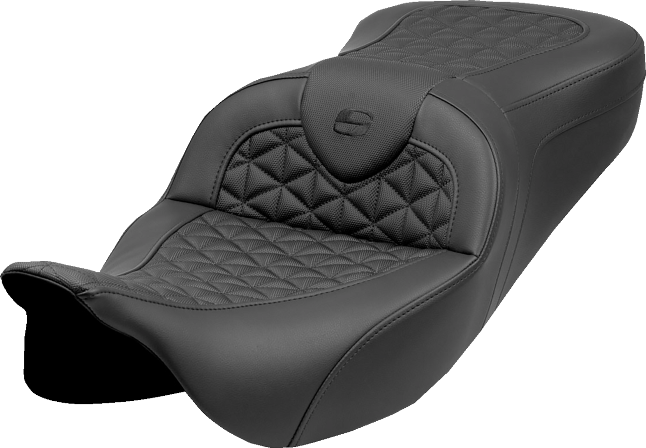 Saddlemen Roadsofa Tri Gripper Motorcycle Seat for 2008-2025 Harley Touring