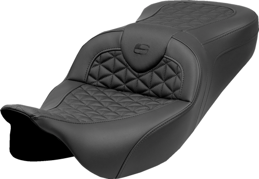 Saddlemen Roadsofa Tri Gripper Motorcycle Seat for 2008-2025 Harley Touring