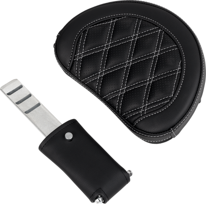 Saddlemen Roadsofa Silver Lattice Gel Seat & Backrest for 2008-24 Harley Touring