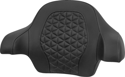 Saddlemen Gray Tri-Gripper Tour Pak Backrest Pad fits 2014-2025 Harley Touring