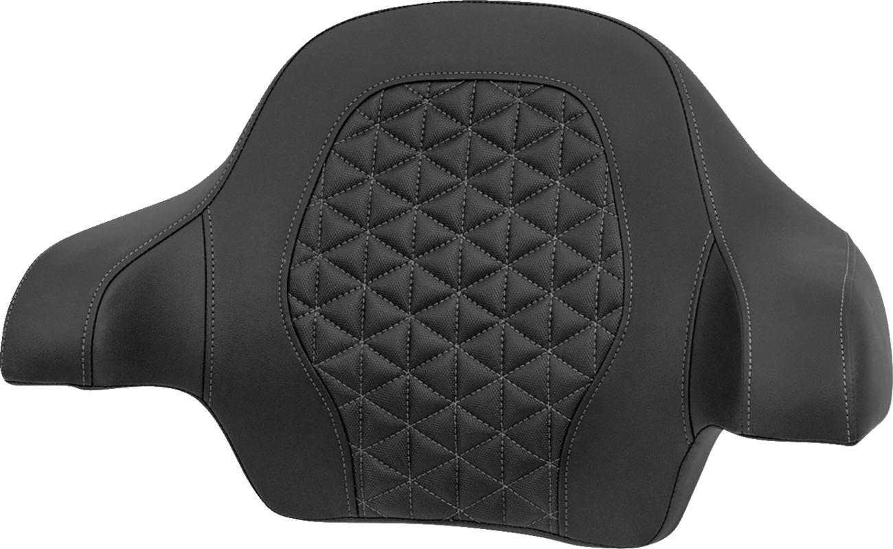 Saddlemen Gray Tri-Gripper Tour Pak Backrest Pad fits 2014-2025 Harley Touring