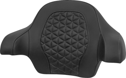Saddlemen Gray Tri-Gripper Tour Pak Backrest Pad fits 2014-2025 Harley Touring