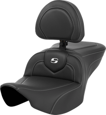 Saddlemen Roadsofa Carbon Fiber Gel Seat & Backrest for 2023-2026 Harley Touring