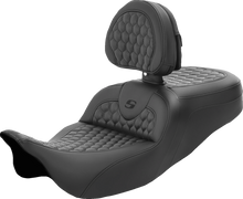 Saddlemen Roadsofa Honeycomb Gel Seat & Backrest fits 2008-2025 Harley Touring
