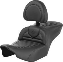 Saddlemen Roadsofa Tuck n Roll Gel Seat w/ Backrest for 2023-2026 Harley Touring