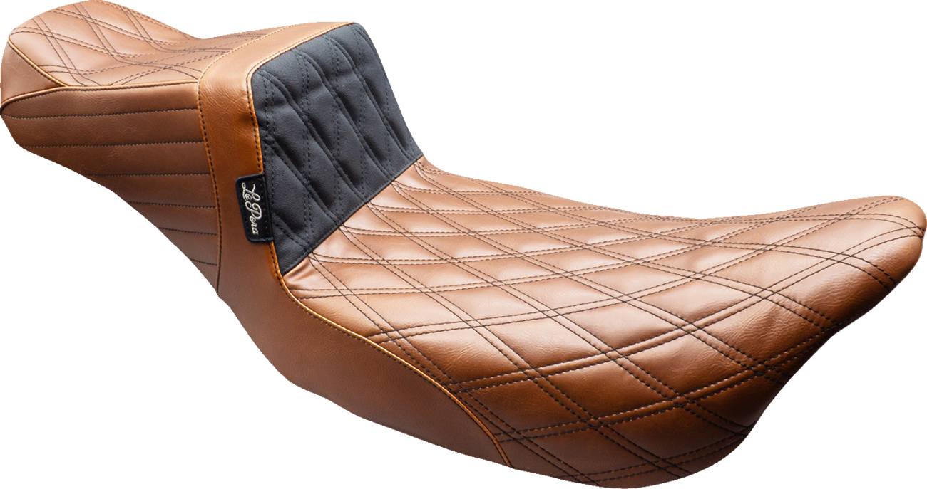 Le Pera Brown Tailwhip Daddy Long Legs Gripper Seat for 2008-2024 Harley Touring