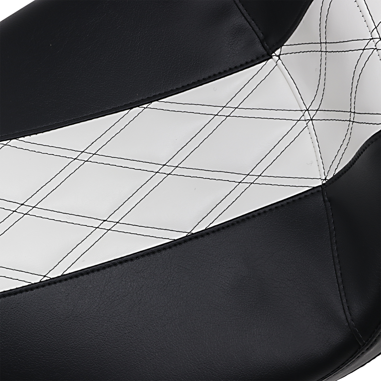 Le Pera Outcast Daddy Long Legs White Inlay Seat fits 2008-2024 Harley Touring