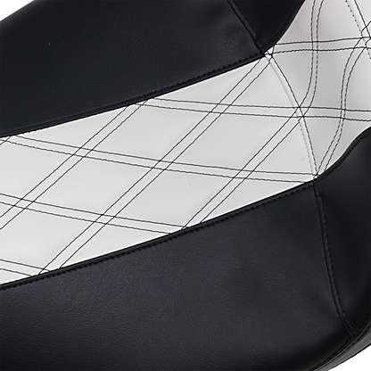 Le Pera Outcast Daddy Long Legs White Inlay Seat fits 2008-2024 Harley Touring