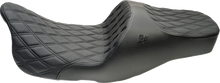 Slyfox Chariot Black Diamond Stitch Seat fits 2009-2025 Harley Touring FLH FLT