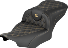 Saddlemen Roadsofa Gold Lattice Stitch Gel Seat fits 2023-2026 Harley Touring