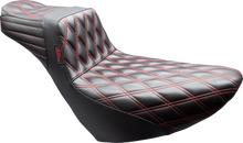 Le Pera Tailwhip Daddy Long Leg Red Diamond Seat for 2018-26 Harley Low Rider