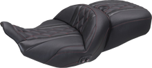 Mustang Super Tour Dark Red Diamond Heated Seat 2023-26 Harley Street Road Glide