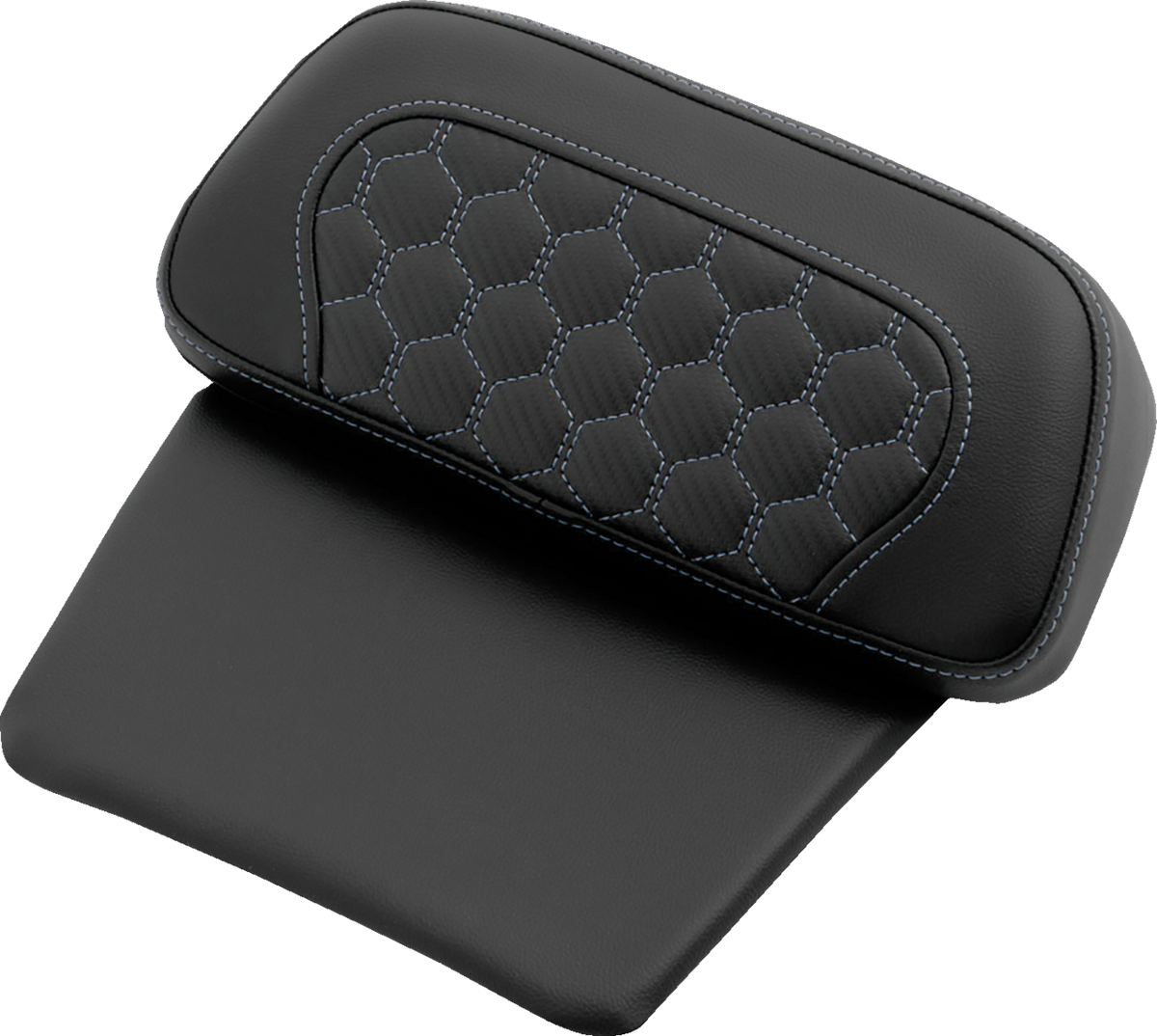 Saddlemen Chopped Tour Pak Silver Honeycomb Backrest Pad 2014-25 Harley Touring