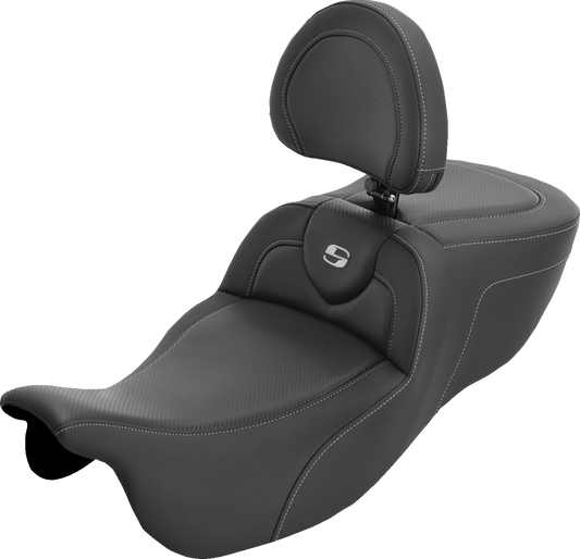 Saddlemen Roadsofa Carbon Extended Seat & Backrest for 2015-25 Harley Trike FLRT