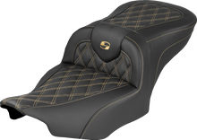 Saddlemen Roadsofa Gold Lattice Stitch Gel Seat fits 2023-2026 Harley Touring