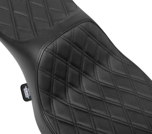 Drag Specialties Predator III Extended Diamond Seat for 2023-2025 Harley Touring