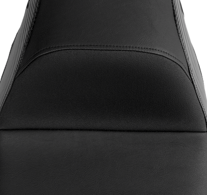 Slyfox Smooth Carbon Fiber Seat fits 2008-2024 Harley Touring FLHX FLTR FLHT