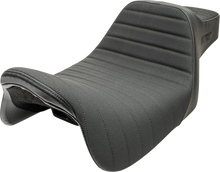 Slyfox Highnoon Black Classic Stitch 2 Up Seat fits 2008-2025 Harley Touring