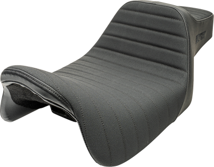 Slyfox Highnoon Black Classic Stitch 2 Up Seat fits 2008-2024 Harley Touring