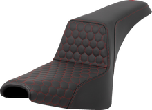 Saddlemen Step Up Red Honeycomb Gel Seat for 2018-2026 Harley Softail FXBB FXST