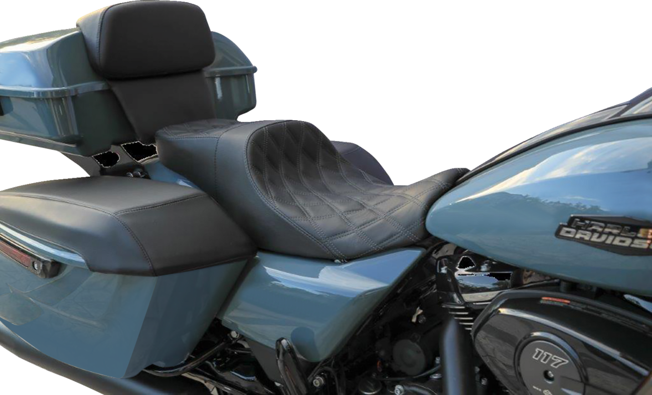 Danny Gray Weekday Double Diamond Seat fits 2023-25 Harley Touring Street Glide