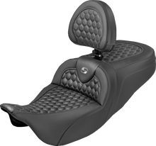 Saddlemen Roadsofa Gray Honeycomb Seat & Backrest fits 2008-2025 Harley Touring
