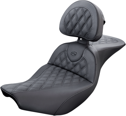 Saddlemen RoadSofa Gel Seat with Backrest for 2014-2026 Indian Chief Dark Horse