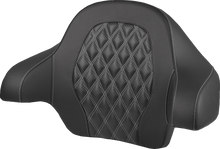 Saddlemen SIlver Carbon Lattice Tour Pak Backrest Pad for 2014-25 Harley Touring