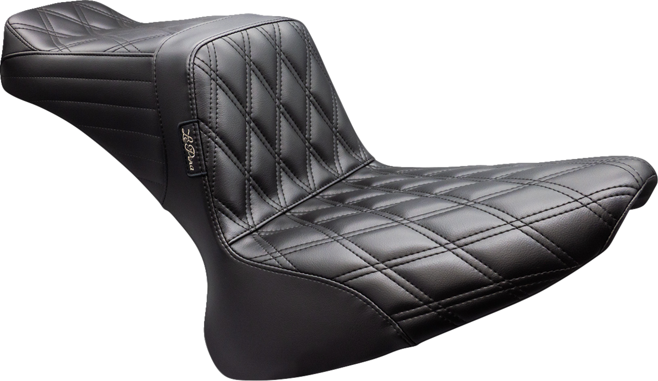 Le Pera Tailwhip Double Diamond Seat fits 2000-2017 Harley Softail FLST FXST