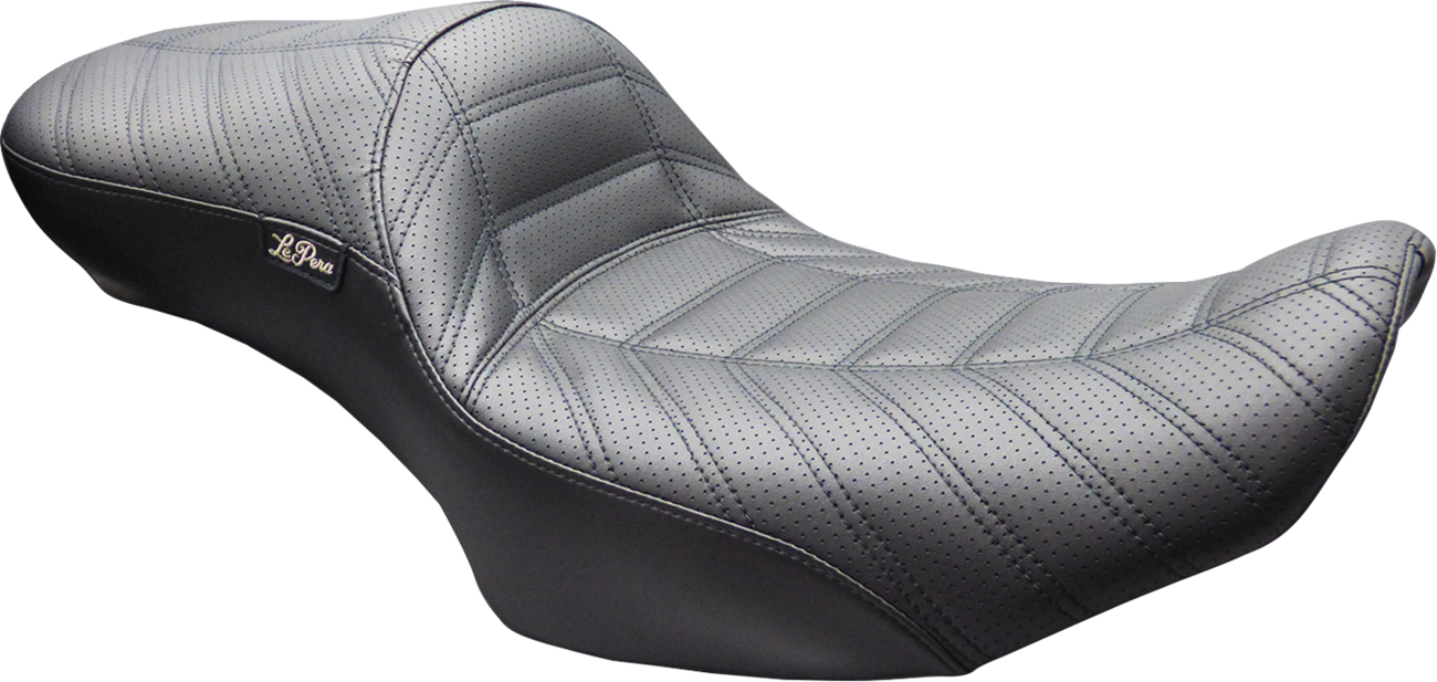 Le Pera Maverick Daddy Long Legs Indy Stitch Seat fits 2023-2026 Harley Touring