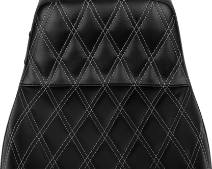 Le Pera Tailwhip Gray Diamond Stitch Seat fits 2023-2025 Harley Touring FLTR