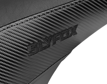 Slyfox Smooth Carbon Fiber Seat fits 2008-2024 Harley Touring FLHX FLTR FLHT